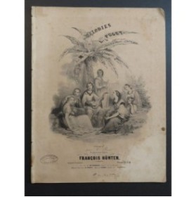 HÜNTEN François Mélodies de Loïsa Puget Piano ca1840﻿