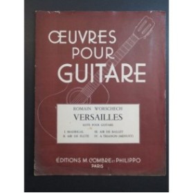 WORSCHECH Romain Versailles Suite pour Guitare 1958