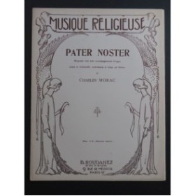 MORAC Charles Pater Noster Chant Orgue Violon Violoncelle Harpe