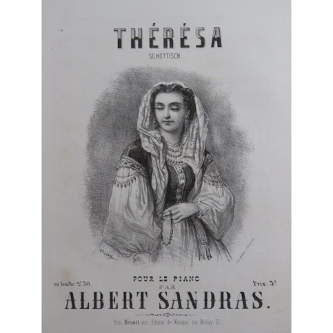 SANDRAS Albert Thérésa Piano XIXe siècle