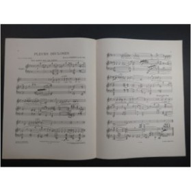 SCHMITT Florent Fleurs Décloses Chant Piano 1912