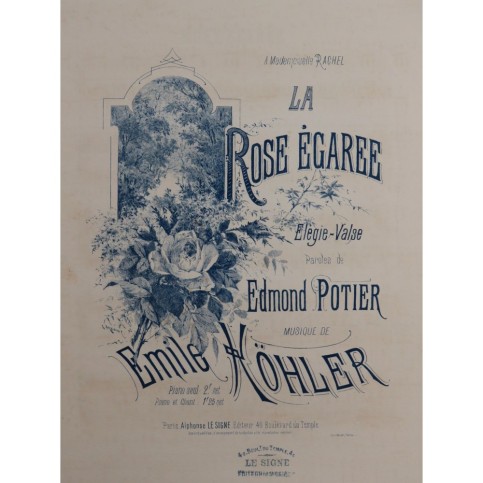 KÖHLER Émile La Rose égarée Piano