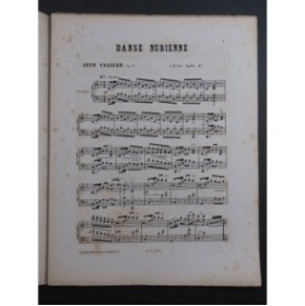 VASSEUR Léon Danse Nubienne op 31 Piano ca1880