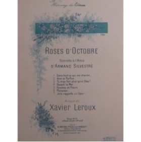 LEROUX Xavier Dans tout ce qui me Charme... Chant Piano 1893