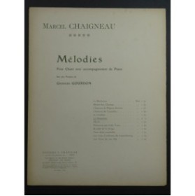 CHAIGNEAU Marcel Le Ménétrier Chant Piano