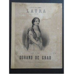 DURAND DE GRAU Laura Polka Piano XIXe