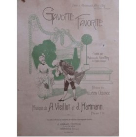 VIEILLOT A. HARTMANN J. Gavotte Favorite Chant Piano
