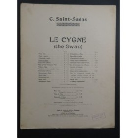SAINT-SAËNS Camille Le Cygne Violon Piano ca1907