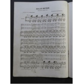 MONPOU Hippolyte Exil et Retour Chant Piano ca1840