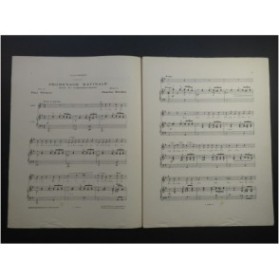 BORDES Charles Promenade Matinale Chant Piano ca1900