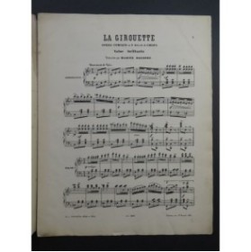 COEDÈS Auguste La Girouette Piano ca1880