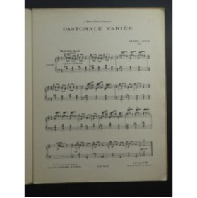 DANIEL-LESUR Pastorale Variée Piano 1948