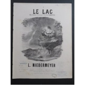 NIEDERMEYER Louis Le Lac Chant Piano XIXe
