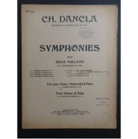 DANCLA Charles Nouvelle Symphonie Concertante No 2 Piano 2 Violons