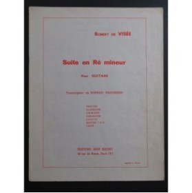 DE VISÉE Robert Suite en Ré mineur Guitare 1967