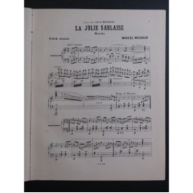 MICHAUD Marcel La Jolie Sablaise Mazurka Piano XIXe