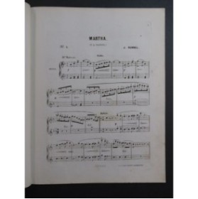 RUMMEL Joseph Martha F. de Flotow Piano 4 mains ca1865