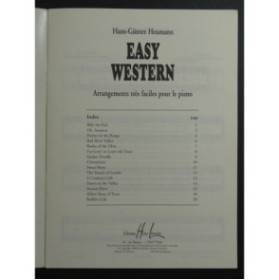 HEUMANN Hans-Günter Easy Western Pièces pour Piano 2000