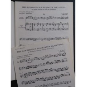 HAENDEL G. F. The Harmonious Blacksmith Variations Flûte à bec Piano Harpe 1966