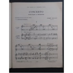 JOLIVET André Concerto 2 Pianos 4 mains 1951