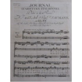 NAUMANN Johann Gottlieb Caro bene nel solo Chant Orchestre 1790