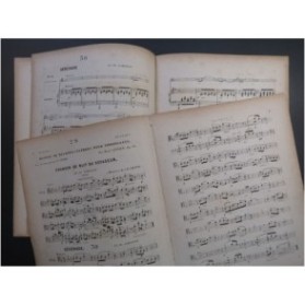 LUTGEN H. J. SCHUBERT F. Chanson Sérénade Violoncelle Piano ca1855