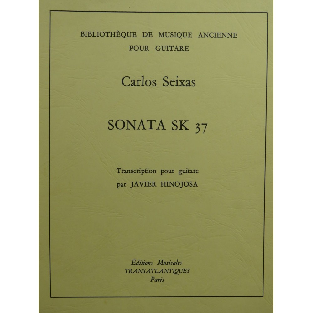 SEIXAS Carlos Sonata SK 37 Guitare 1972