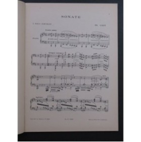 LISZT Franz Sonate Piano