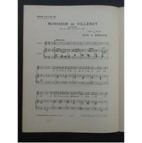 DE KERLECQ Jean Monsieur de Villeret Chant Piano