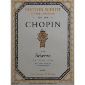 CHOPIN Frédéric Scherzo No 4 Op. 54 Piano