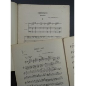 WIENIAWSKI Henri Deux Mazurkas Op. 19 Violon Piano ca1880