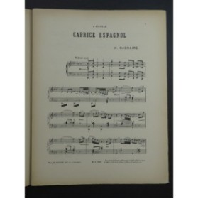 GAGNAIRE Henri Caprice Espagnol Piano