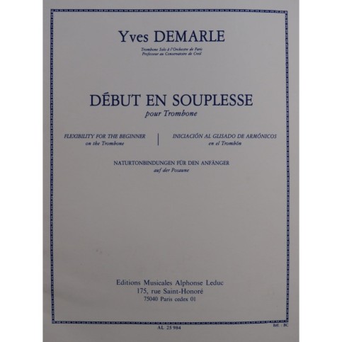 DEMARLE Yves Début en Souplesse Trombone 2003