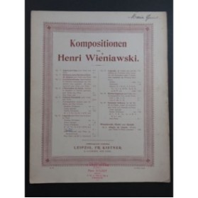 WIENIAWSKI Henri Légende Violon Piano XIXe siècle