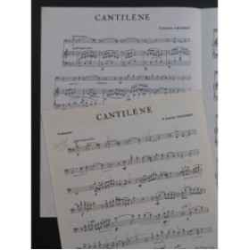 NAGEL TRUCHET P. Cantilène Piano Violoncelle 1968