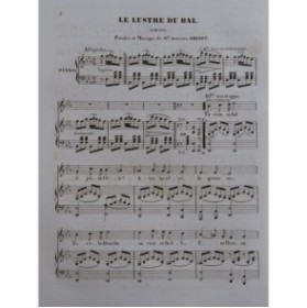 GRENET Apauline Le Lustre du Bal Chant Piano ca1840