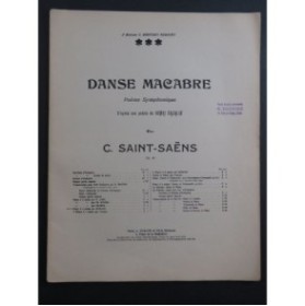 SAINT-SAËNS Camille Danse Macabre op 40 Piano 4 Mains