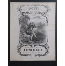 WEKERLIN J. B. Sylvie Chant Piano ca1850