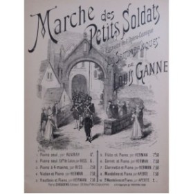 GANNE Louis La Marche des Petits Soldats Piano 1900