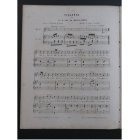 ABADIE Louis Violette ou la Fille du Moissonneur Chant Piano ca1850