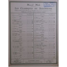LULLY Jean-Baptiste Phaéton Passacaille Passepied Piano Saxophone 1939