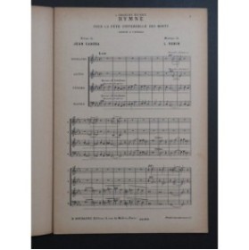 ROBIN L. Hymne pour la Fête Universelle des Morts Chant 1920
