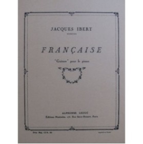 IBERT Jacques Française Piano 1945