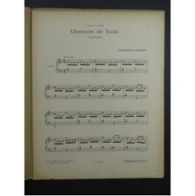 CHARLES-HENRY Chanson de Toile Piano 1929