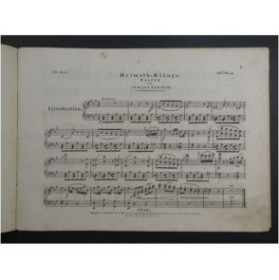 STRAUSS Johann Heimath-Klänge Walser 1836