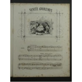 DUVERNOY J. B. Venite Adoremus op 271 Piano 4 Mains XIXe