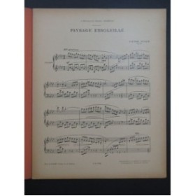 STAUB Victor Paysage Ensoleillé op 49 Piano 1936