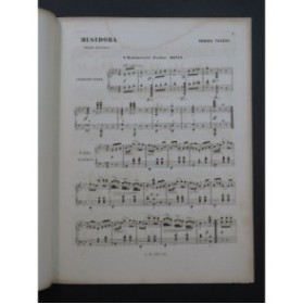 TALEXY Adrien Musidora Polka Mazurka Piano XIXe siècle