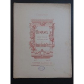 DE BOISDEFFRE René Romance Violon Piano ca1894