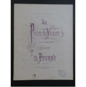 POURNY Charles La Prière du Vicaire Chant Piano ca1850